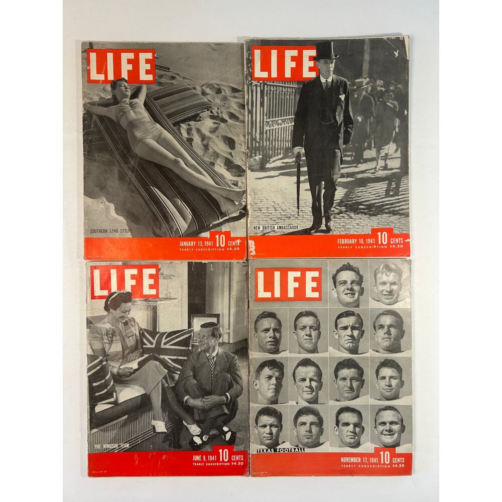 LIFE Magazine Feb 10 1941 WWII Hitler Windsor Roosevelt Vintage